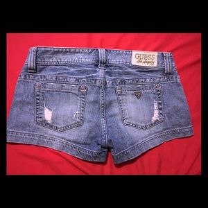 GUESS Premium Distressed Jean Shorts!!  Size 27!